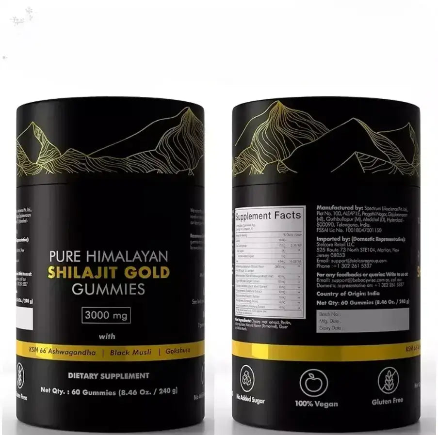 Gommes Shilajit Pure de l’Himalaya CD
