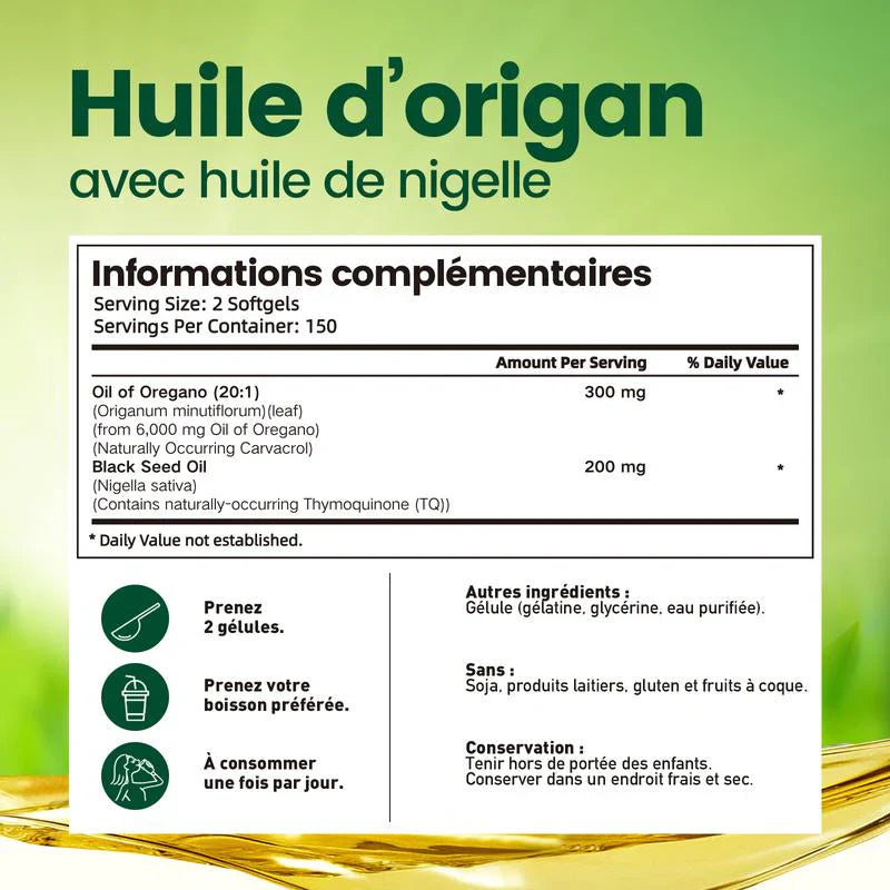 Gélules d'huile d'Origan CL
