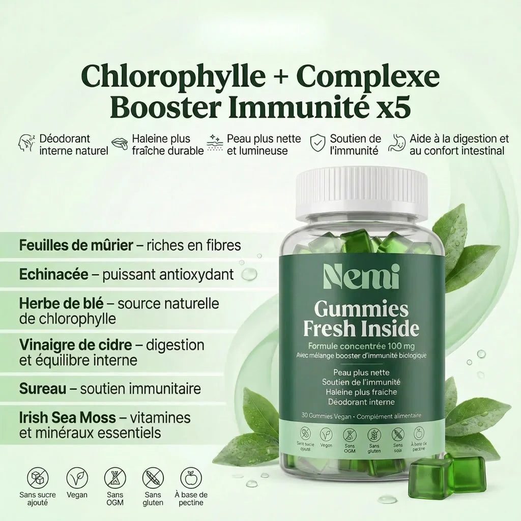 Gummies Anti-Odeur Déodorant Interne CL